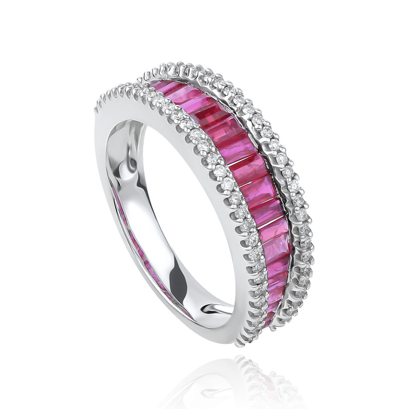 Illusion Glow Ruby Band