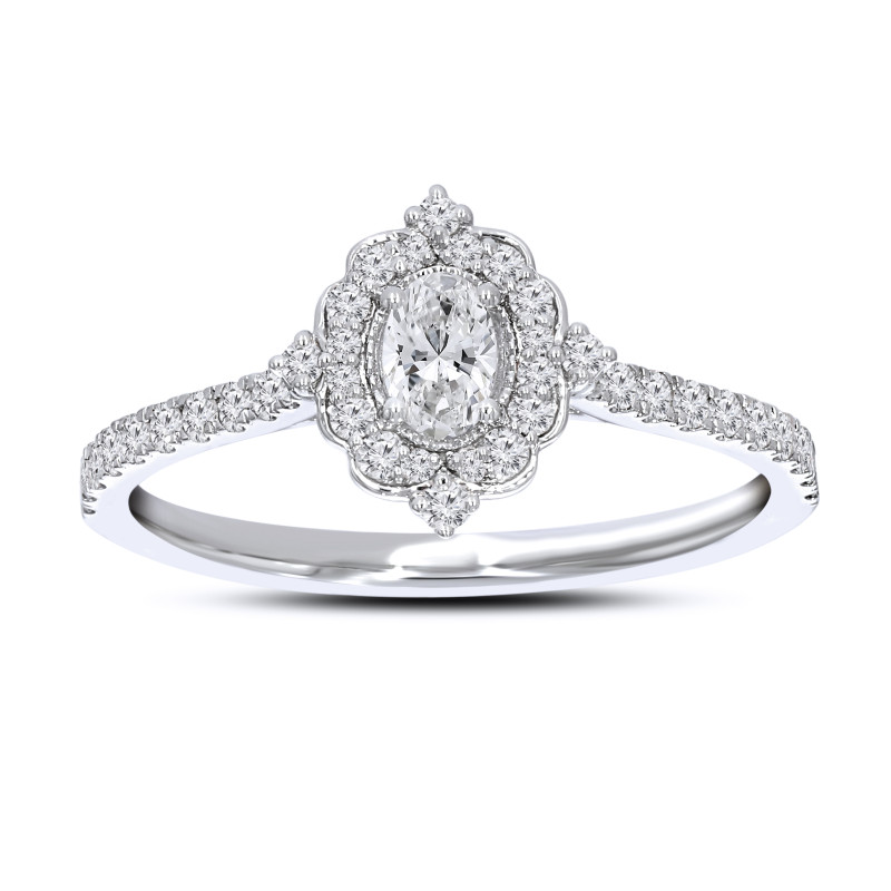 Aurielle Oval Diamond Ring