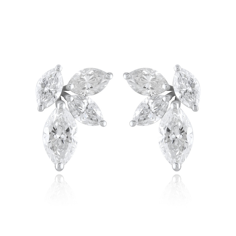 Marquise Muse – Diamond Solitaire Earrings