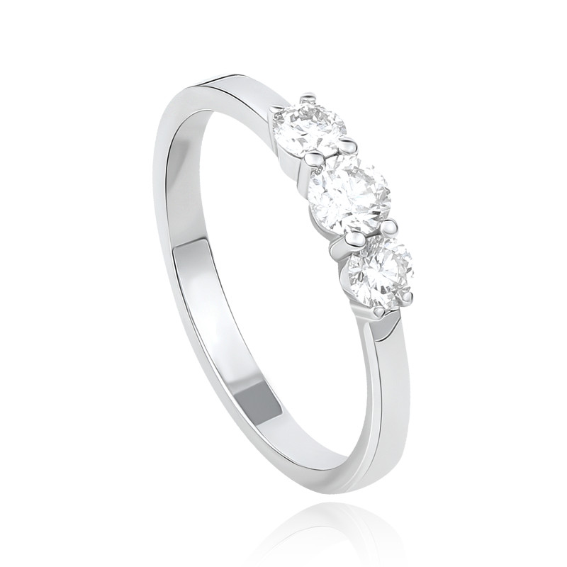 Lunetta Trio Diamond Ring