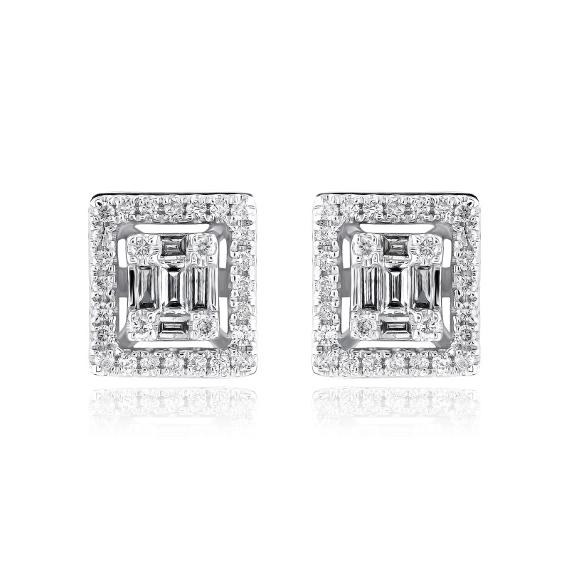 Eterna Frame Diamond Studs